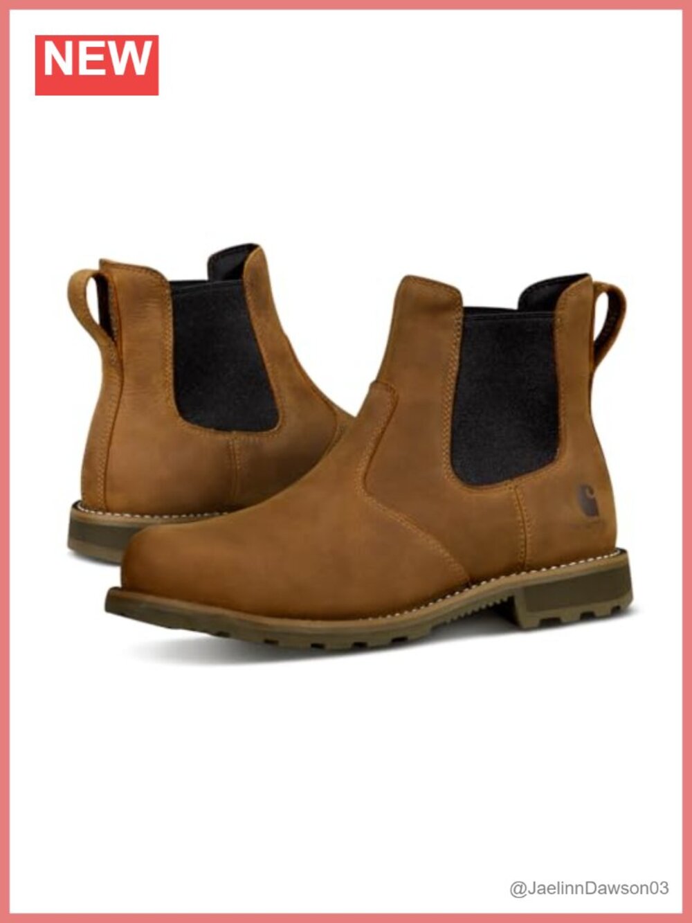 Genuine Leather Carhartt Steel Toe Chelsea Work Boots
